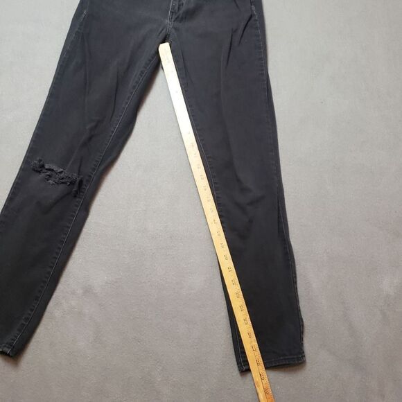 Levi's - Hi Rise Skinny Jeans, Size 28 | Soft Black | PC9-19970-0083 distressed - Picture 8 of 15